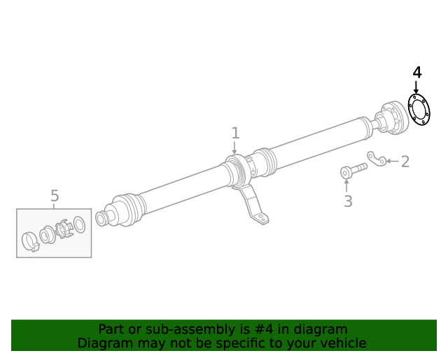 20172024 Audi Drive Shaft Assembly Gasket 8W0521142 Audi USA Parts
