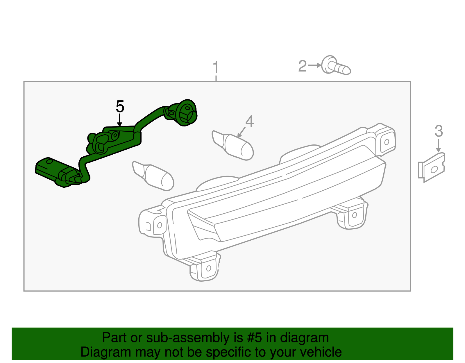 Back-up Lamp Wiring Harness - GM (84074350)