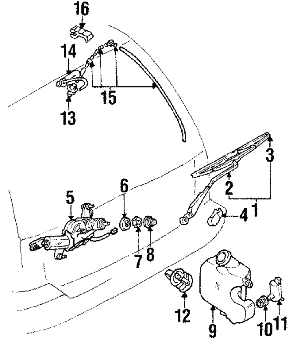 Wiper Motor Nut - Ford (E8BZ-17481-B)