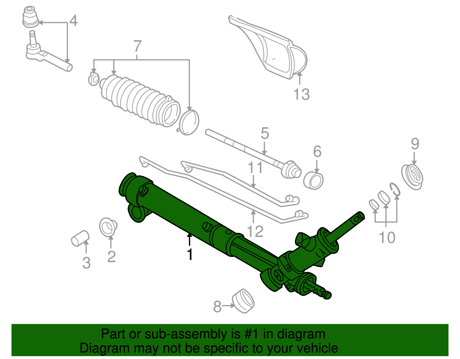 Steering Gear Assembly - GM (19330434)