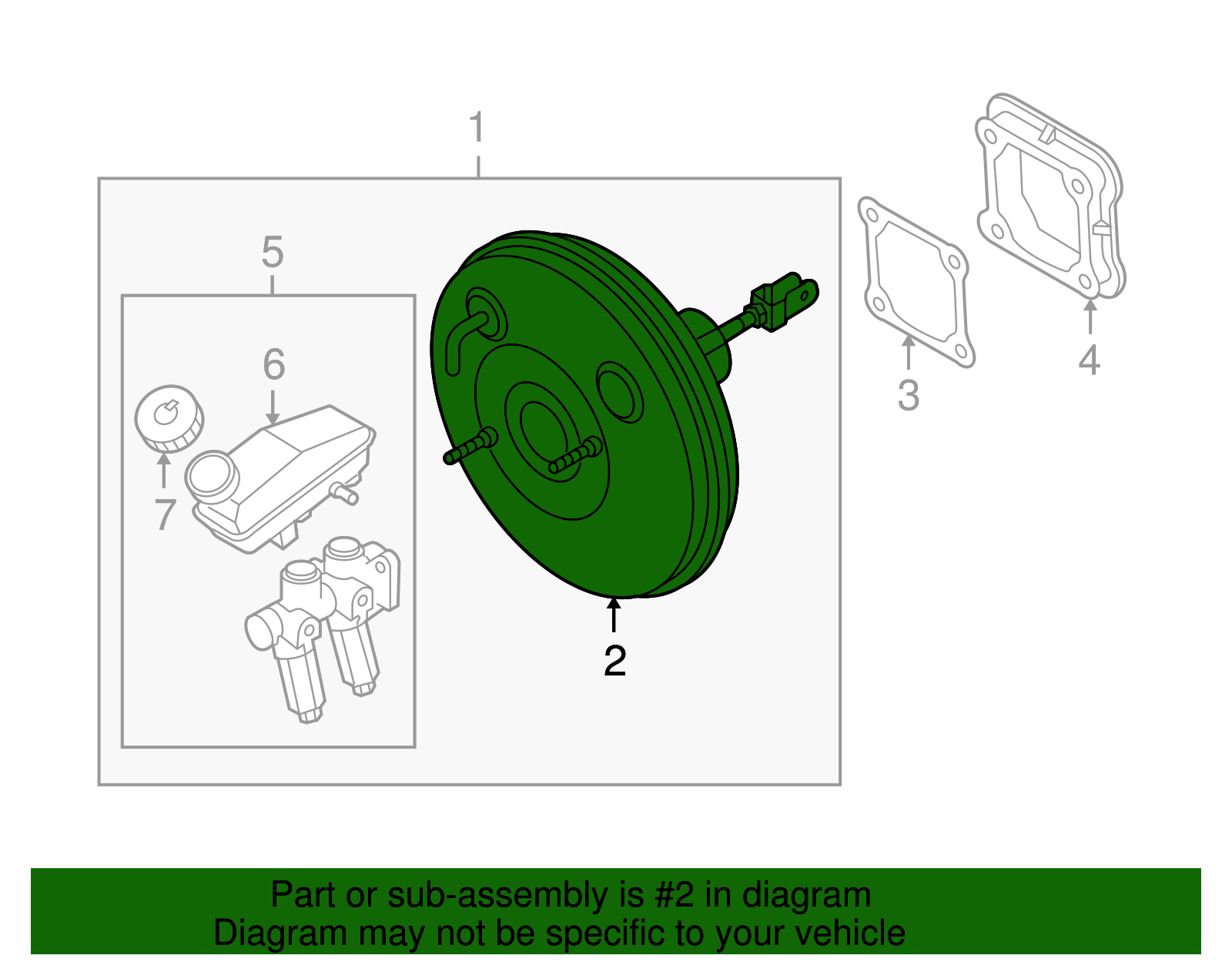 Power Brake Booster Assembly - GM (93744988)