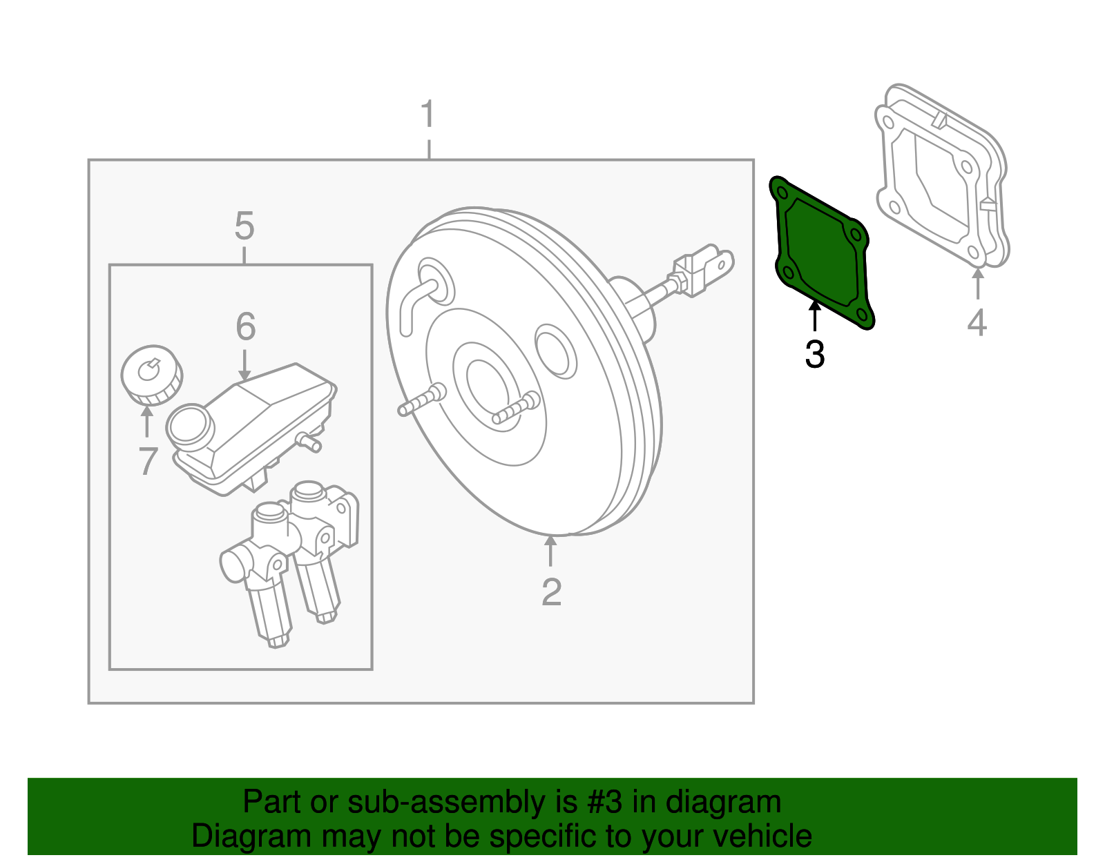 Clutch Master Cylinder Gasket - GM (96379322)