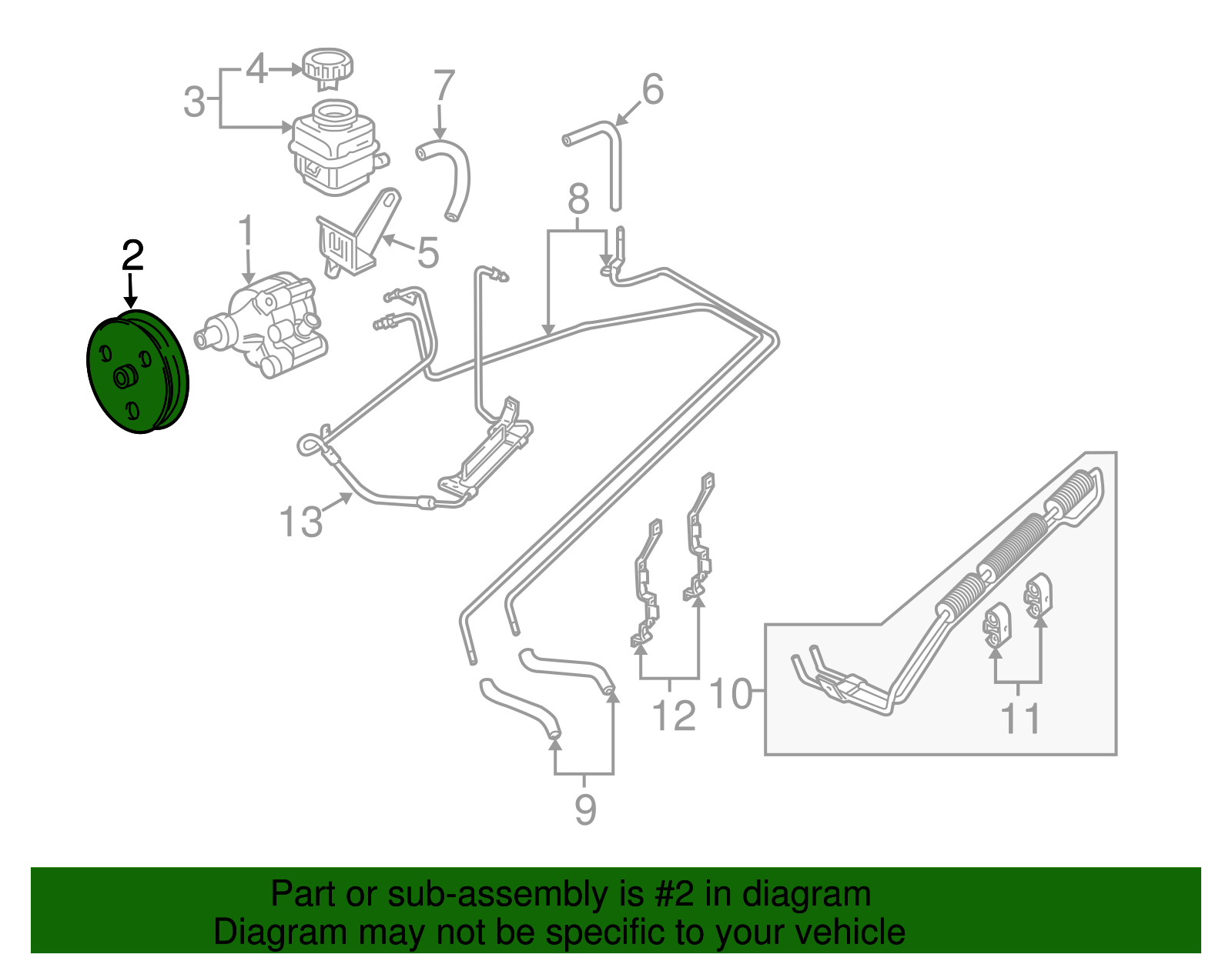 Pulley, P/S Pump - GM (92218309)