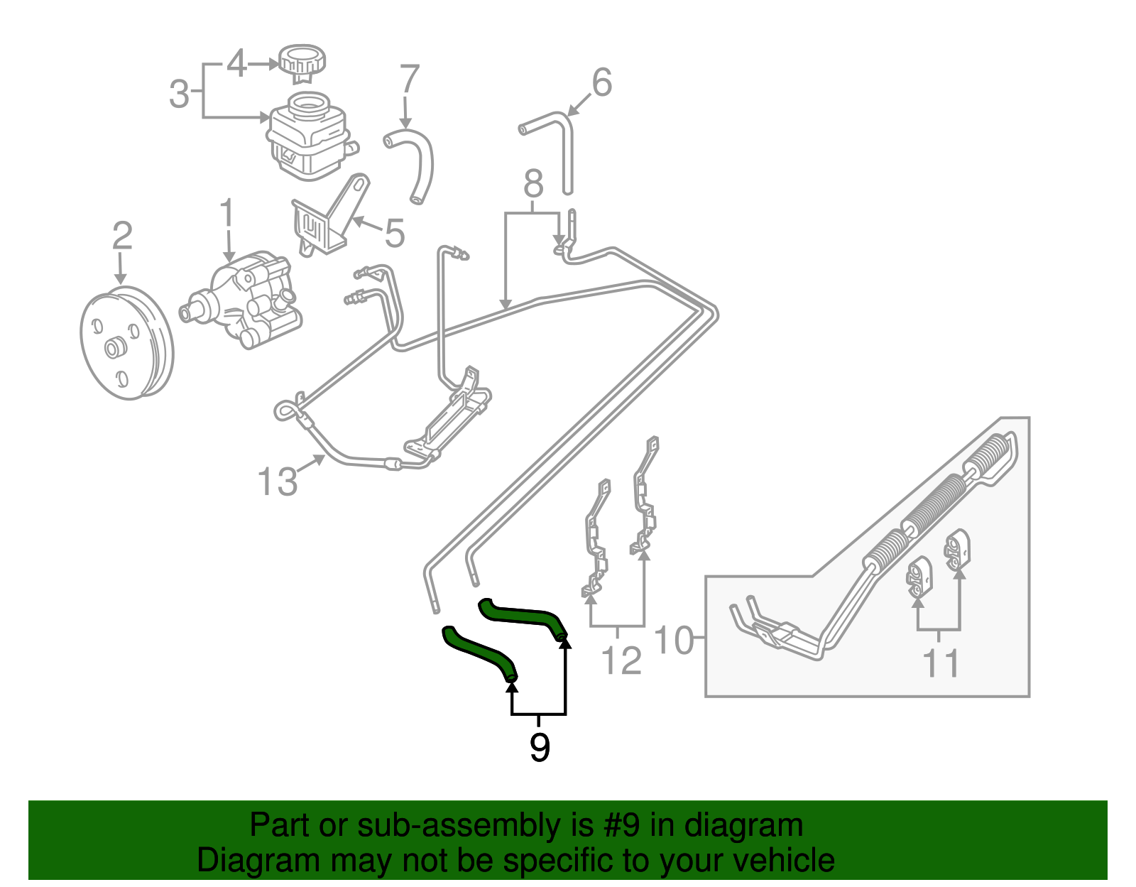 Hose-P/S Fluid Clg - GM (92209162)