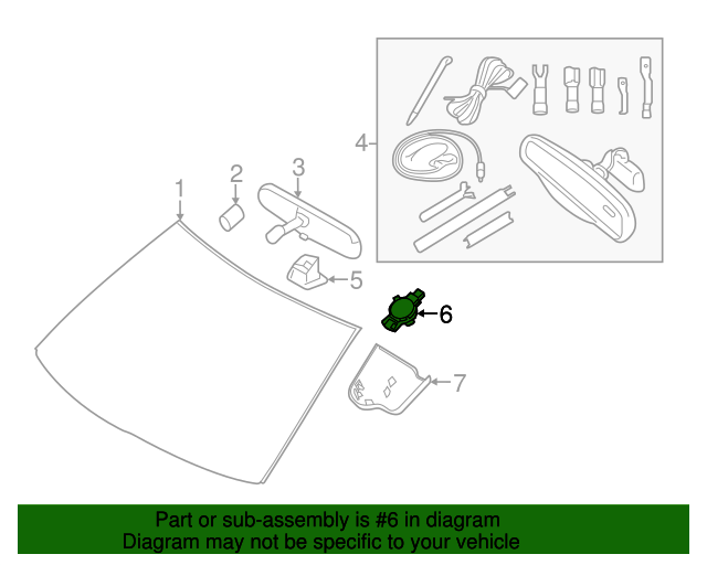 Rain Sensor Ford (JU5Z17D547A)