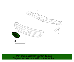 Genuine Hyundai Mobis Rear Trunk Emblem For Kia Optima 2014-2015 (863202T500, Chrome)