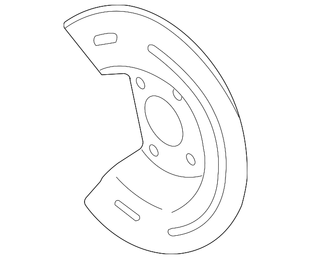 20062011 GM Rear Brake Dust Shield 21993755