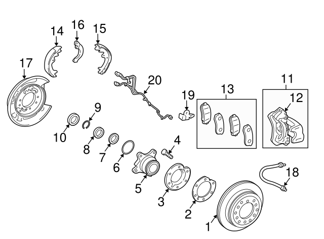 thumbnail image 2 of Genuine Toyota Rear Brake Pads For 4Runner (2010-2018) & Lexus GX460 (2010-2017) – 04466-60140 2 of 6