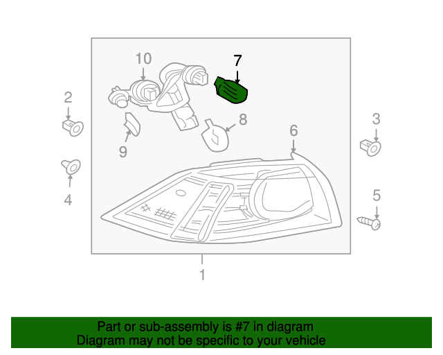 MS820027 - Tail Lamp Bulb 2000-2017 Mitsubishi | Mitsubishi Direct Parts