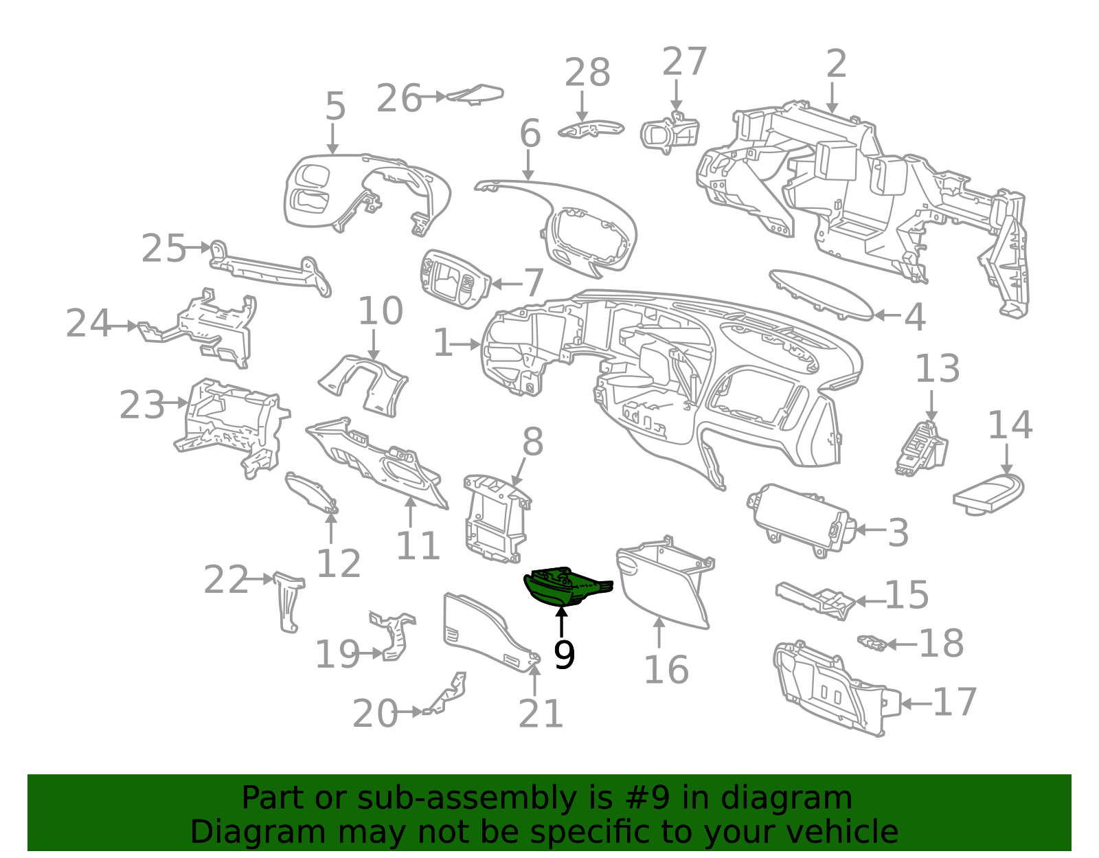 Cup Holder - Ford (YL3Z-1504810-AAA)