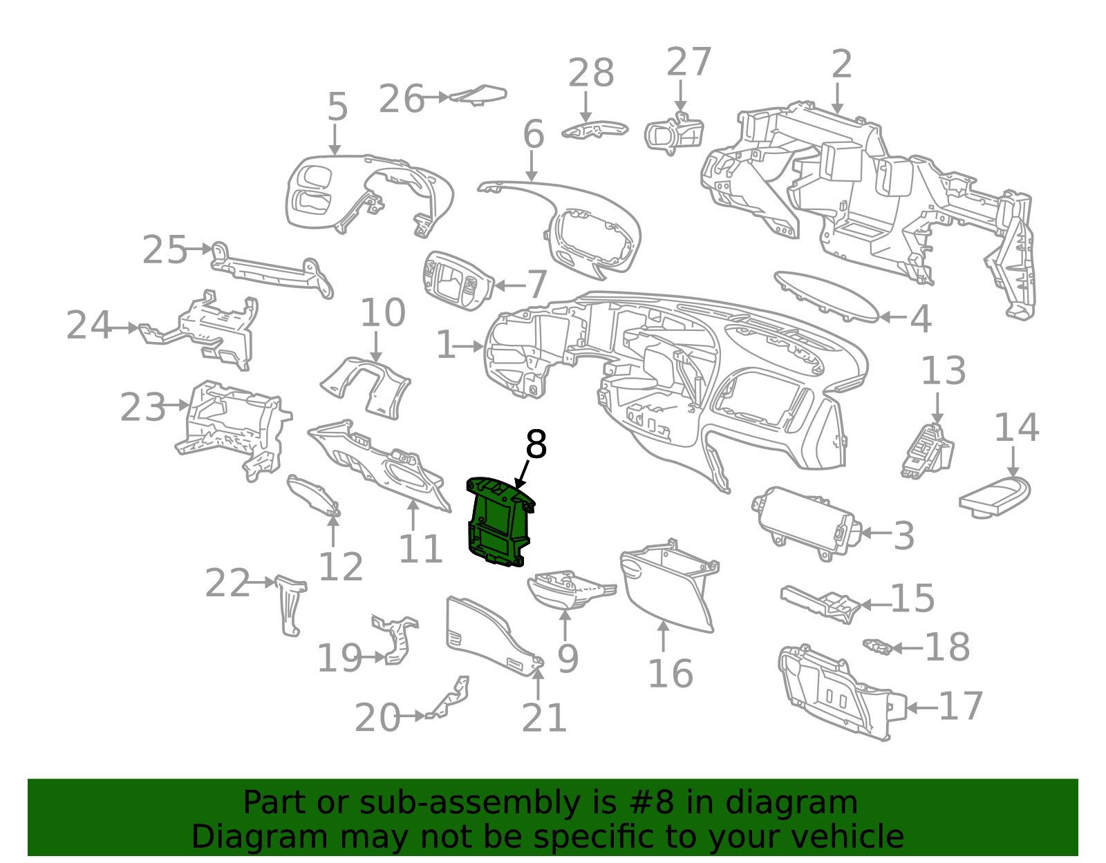 Mount Bracket - Ford (YL7Z-78044F80-AA)