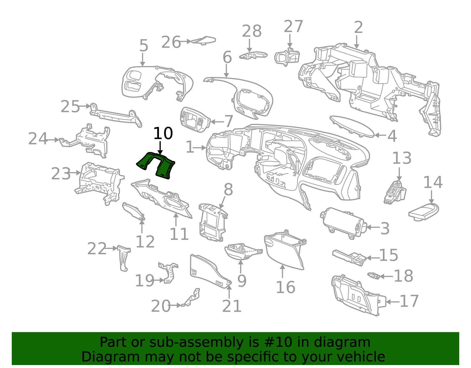 Column Cover - Ford (YL3Z-1504459-AAJ)