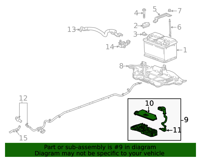 2023 Chevrolet Corvette Battery Distribution Engine Compartment Fuse