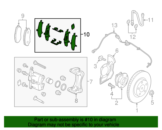 B4Y03329ZB Brake Pads Retainer Kit 20142021 Mazda Mazda Swag