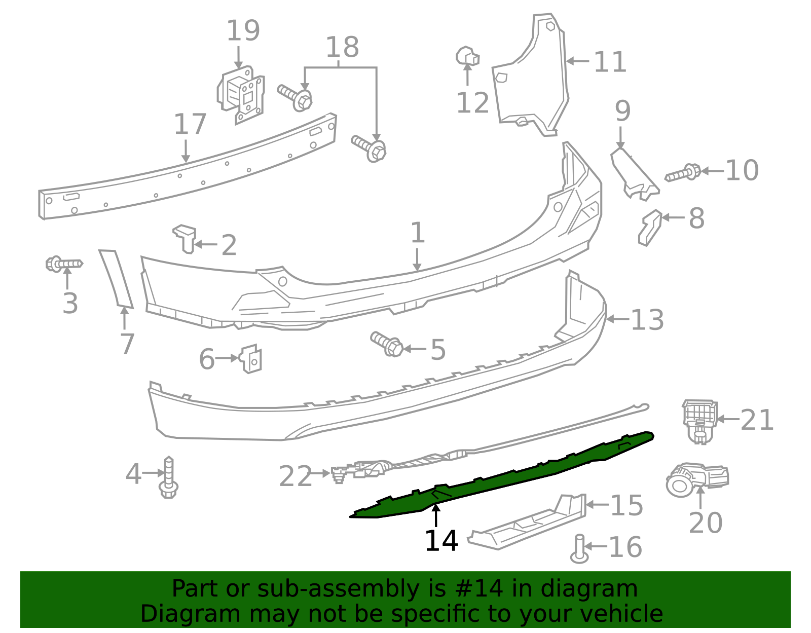 thumbnail image 2 of Soillar Rear Lower Bumper Valance Panel For Toyota RAV4 (2016-2018) – Direct Replacement, Black ABS Plastic (OEM 52453-0R010) 2 of 5