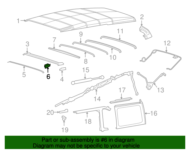 20182021 Jeep Convertible Top Latch 68391566AB XportAuto