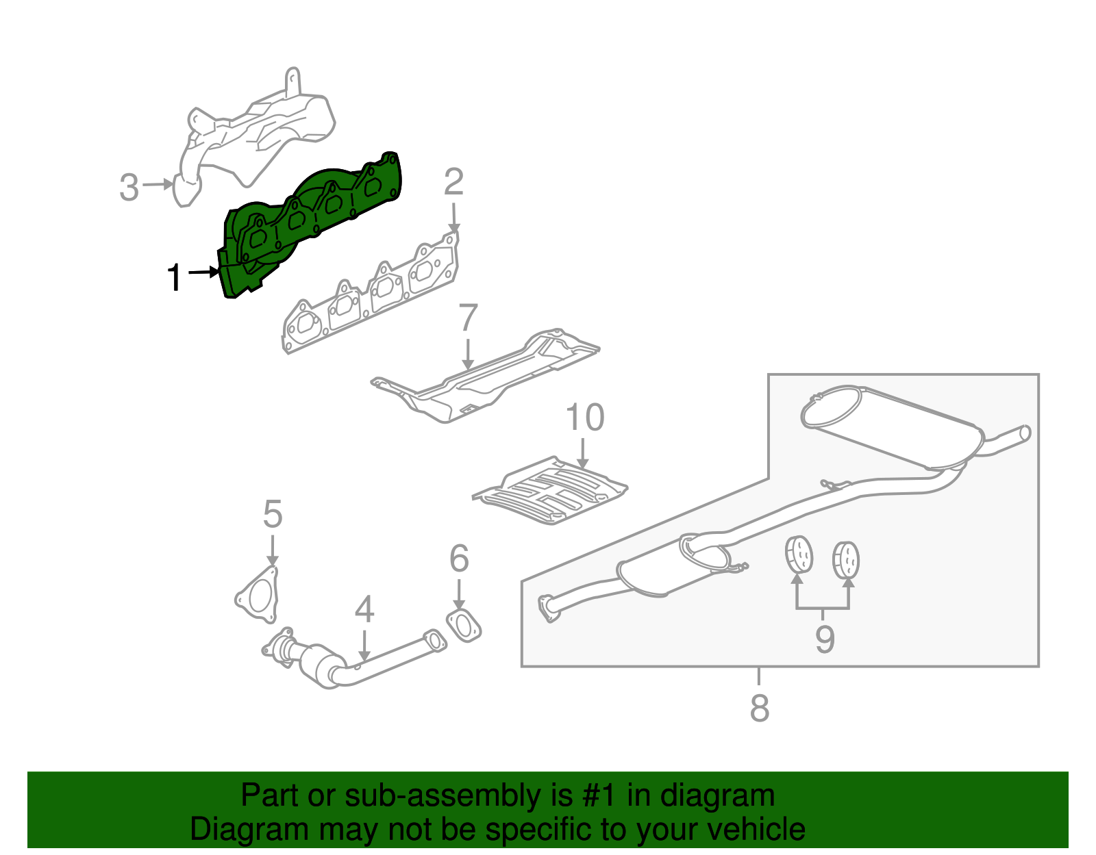 Exhaust Manifold - GM (12603792)