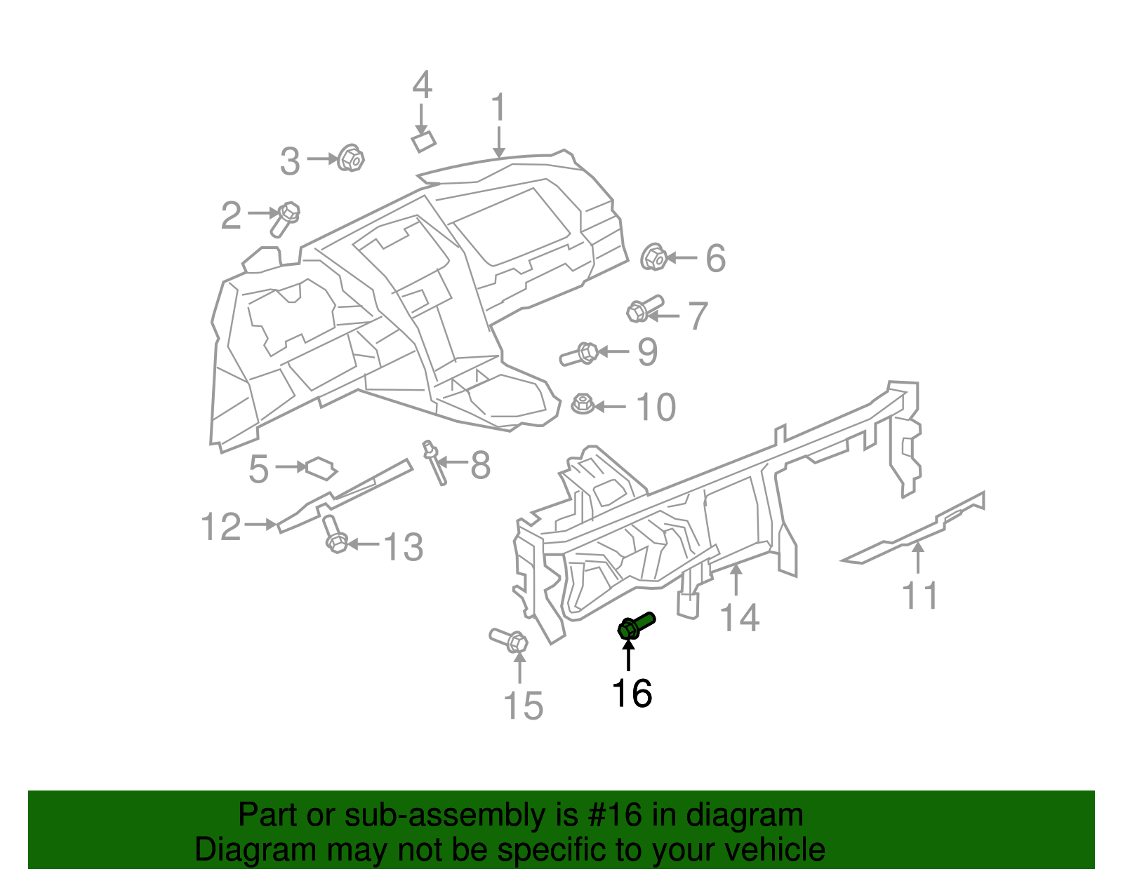 Multi-Purpose Bolt - GM (11516599)