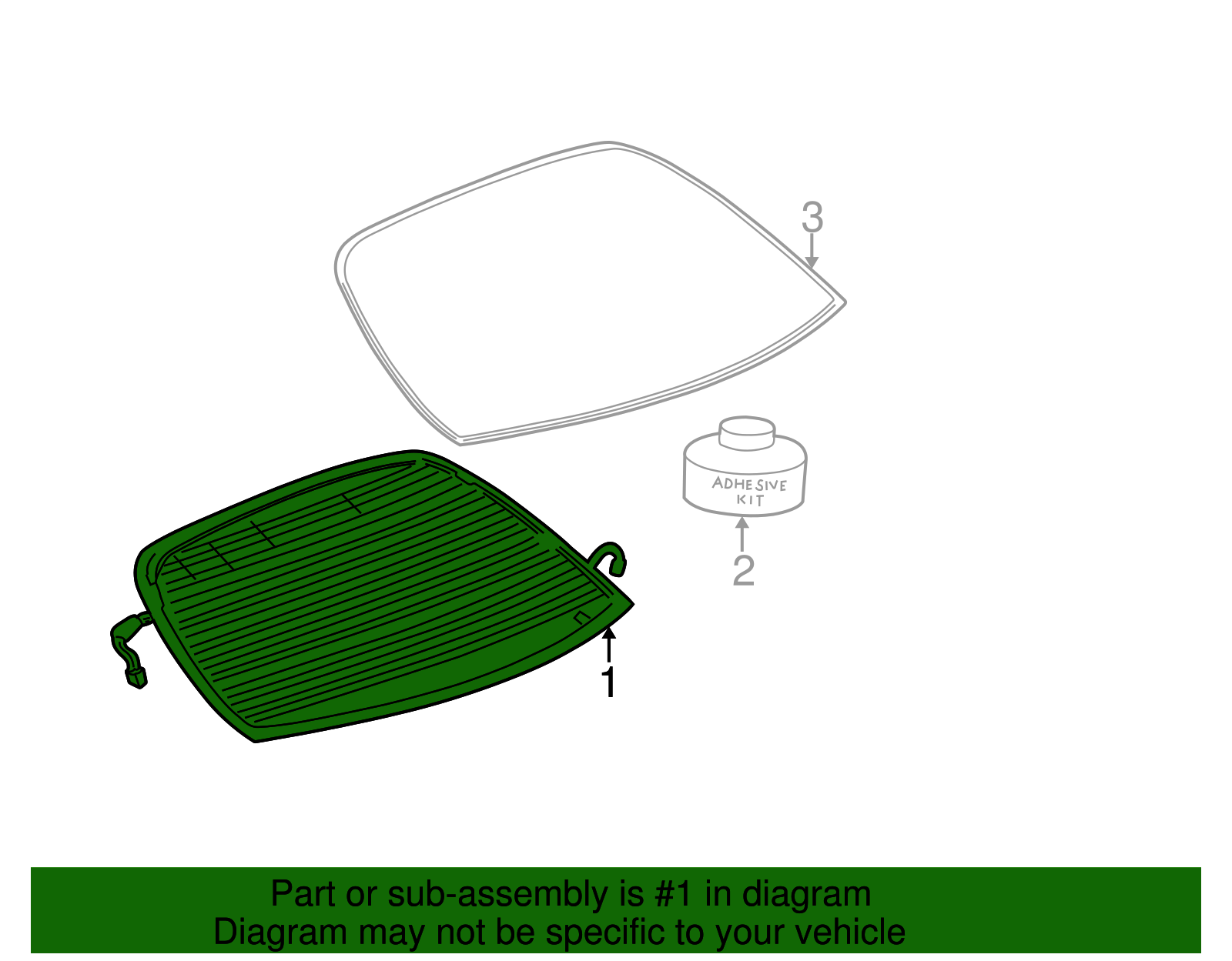 Back Glass - Buick (25763682)