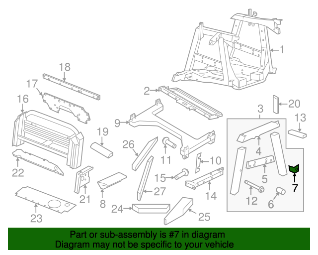 420-813-542-C - Bumper Bracket 2008-2015 Audi R8 | Audi OEM Parts