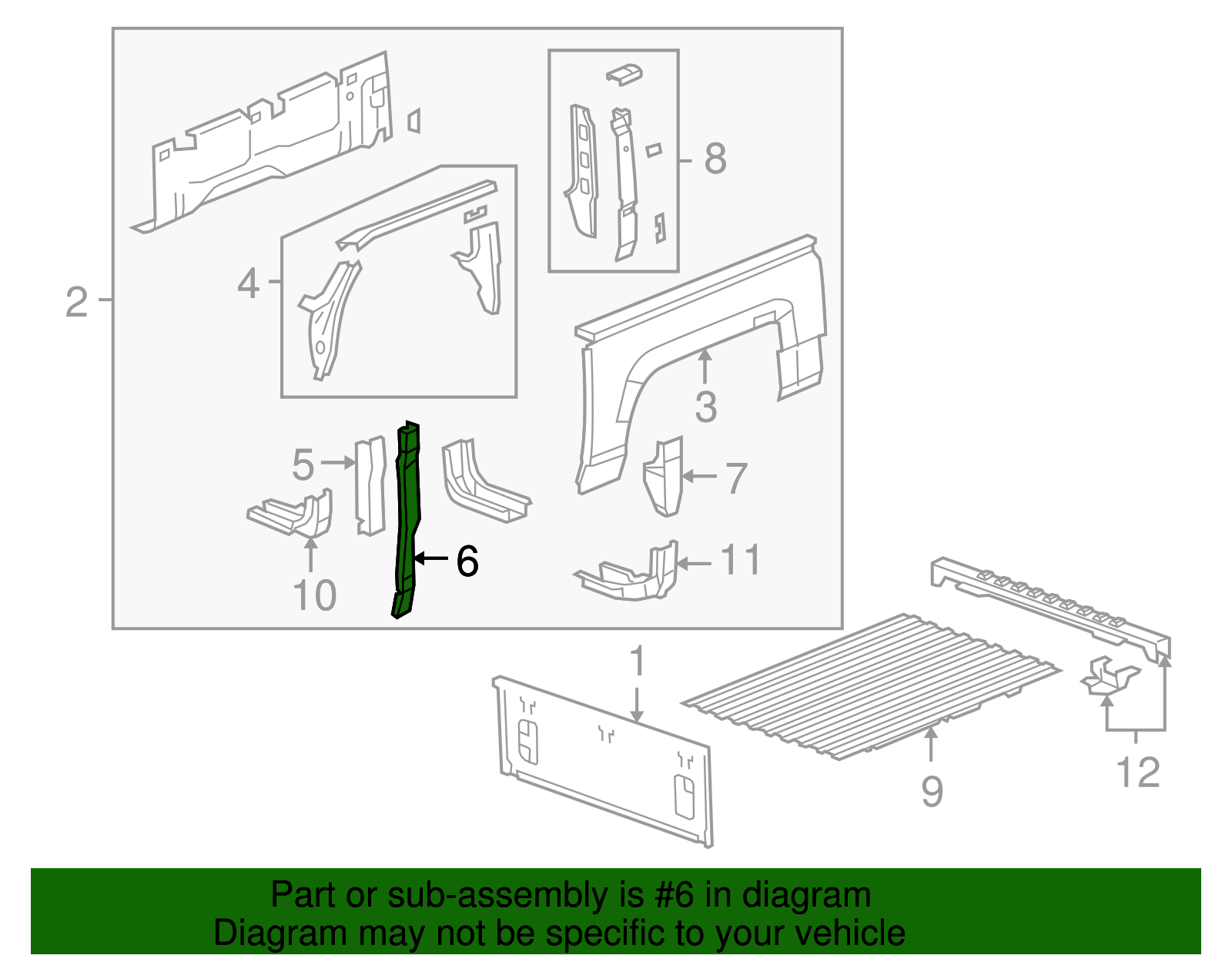 Filler-Pubx S/Panel Front - GM (93355800)