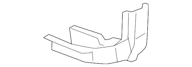 Passenger Side Pickup Box Platform Number 4 Cross Sill Reinforcement - GM (93356843)