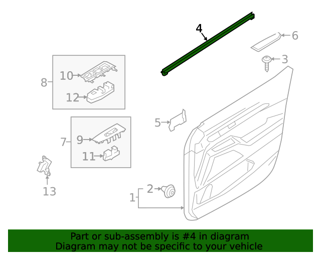 82231S9000 Belt WeatherStrip 20202023 Kia Telluride Kia.Parts Store