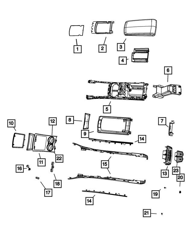20102014 Mopar Chrysler300 Dodge Challenger Charger ILLUMINATED CUP HOLDER CENTER CONSOLE MOPAR