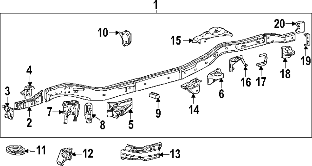 Rear Bracket - Toyota (51706-0C080)