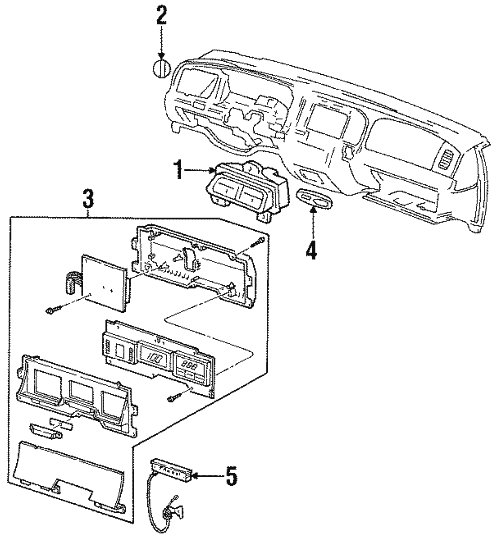 Cluster - Ford (YW7Z-10849-AA)