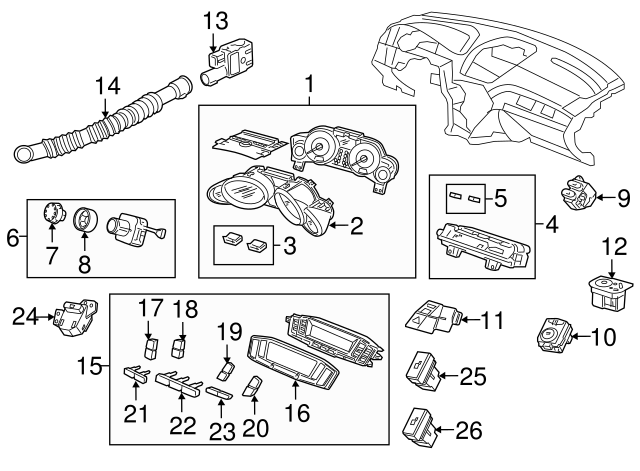 Acura 35190-STX-A01 Door Mirror Switch