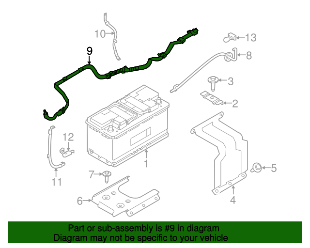 Genuine Battery Cable for 20172023 Land Rover Discovery Land Rover