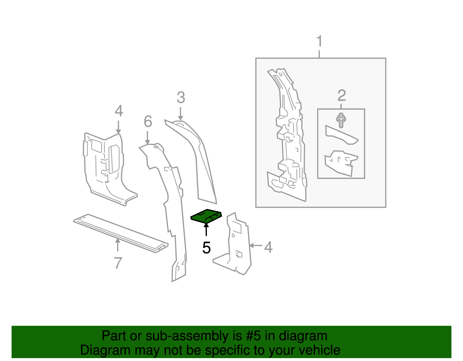 Filler, Body Side Otr Panel - GM (15084124)