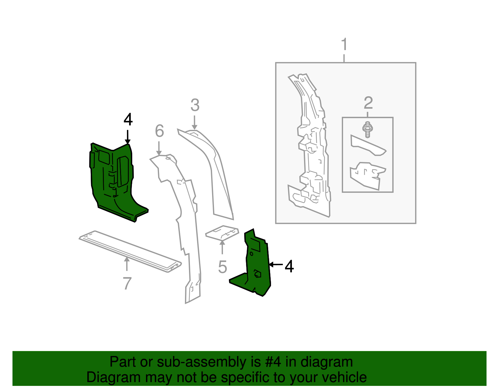 Panel, Black Body Opg Frm Side Fil Lower - GM (15826737)