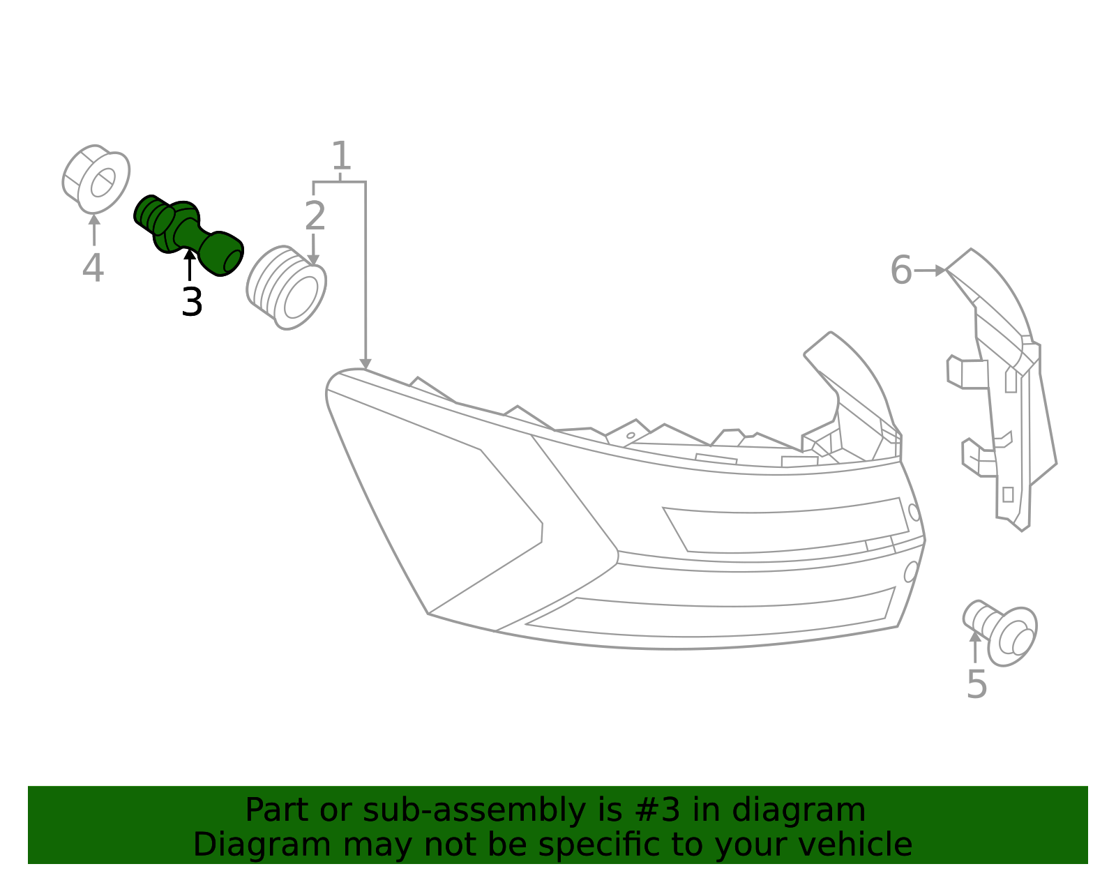 Combo Lamp Assembly Bolt 6V0-945-246