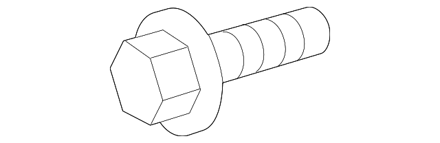 License Bracket Screw - Toyota (90159-60474)