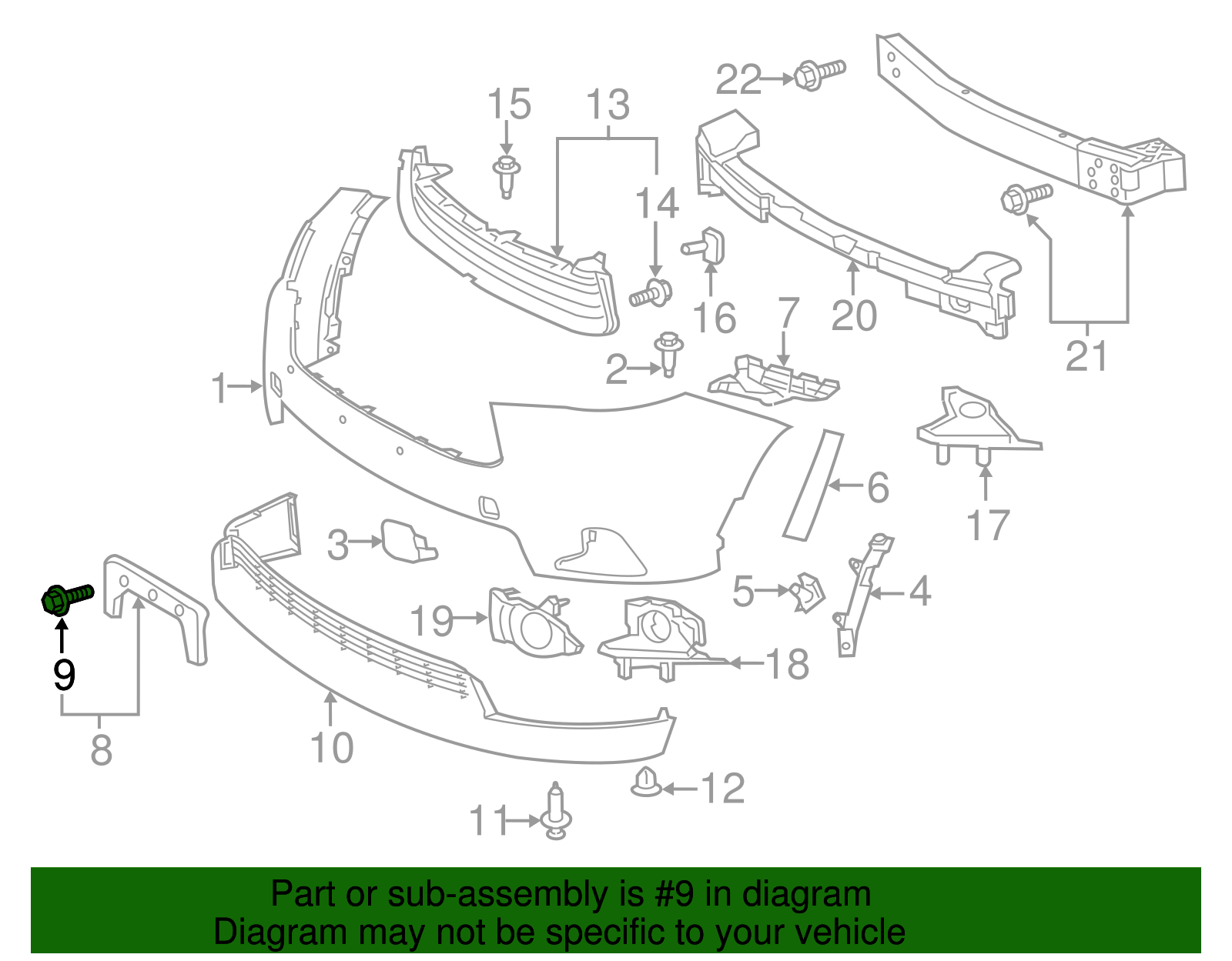 License Bracket Screw - Toyota (90159-60474)