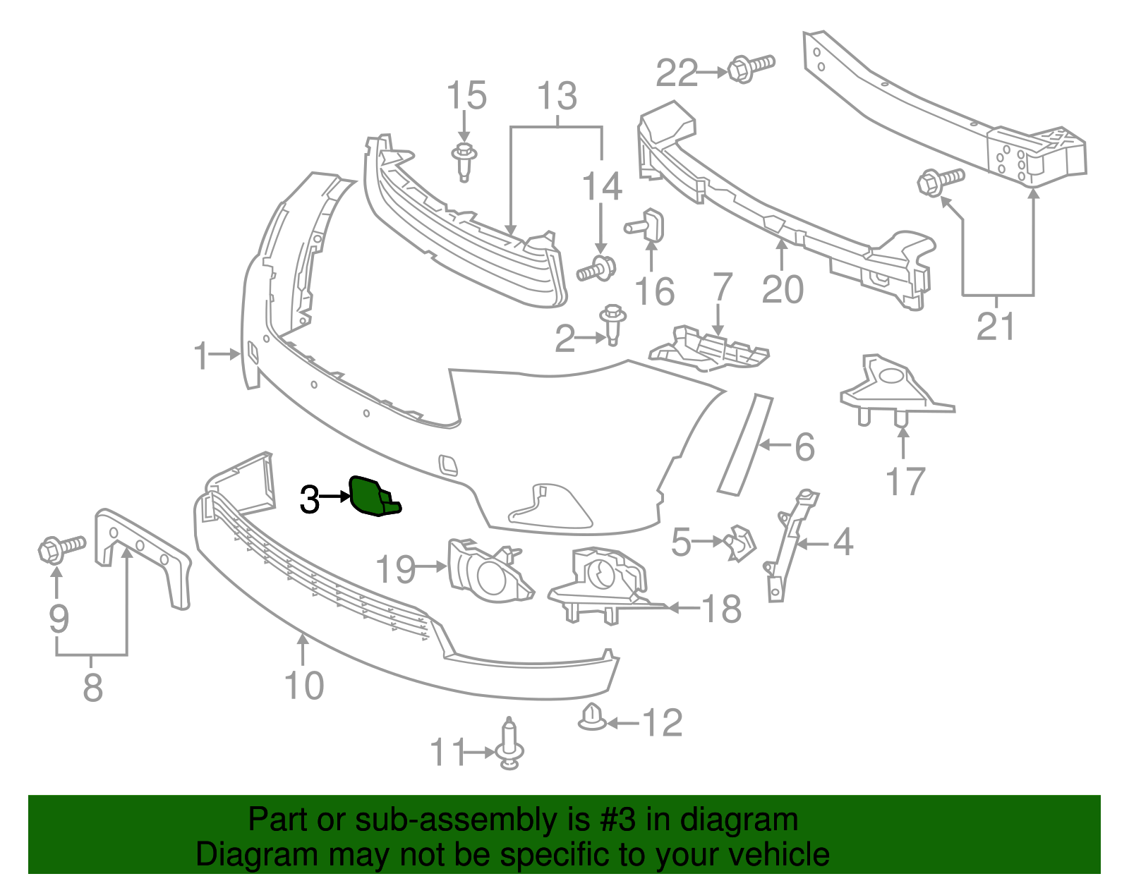 Tow Eye Cap (Left, Front) - Toyota (52128-0E926)