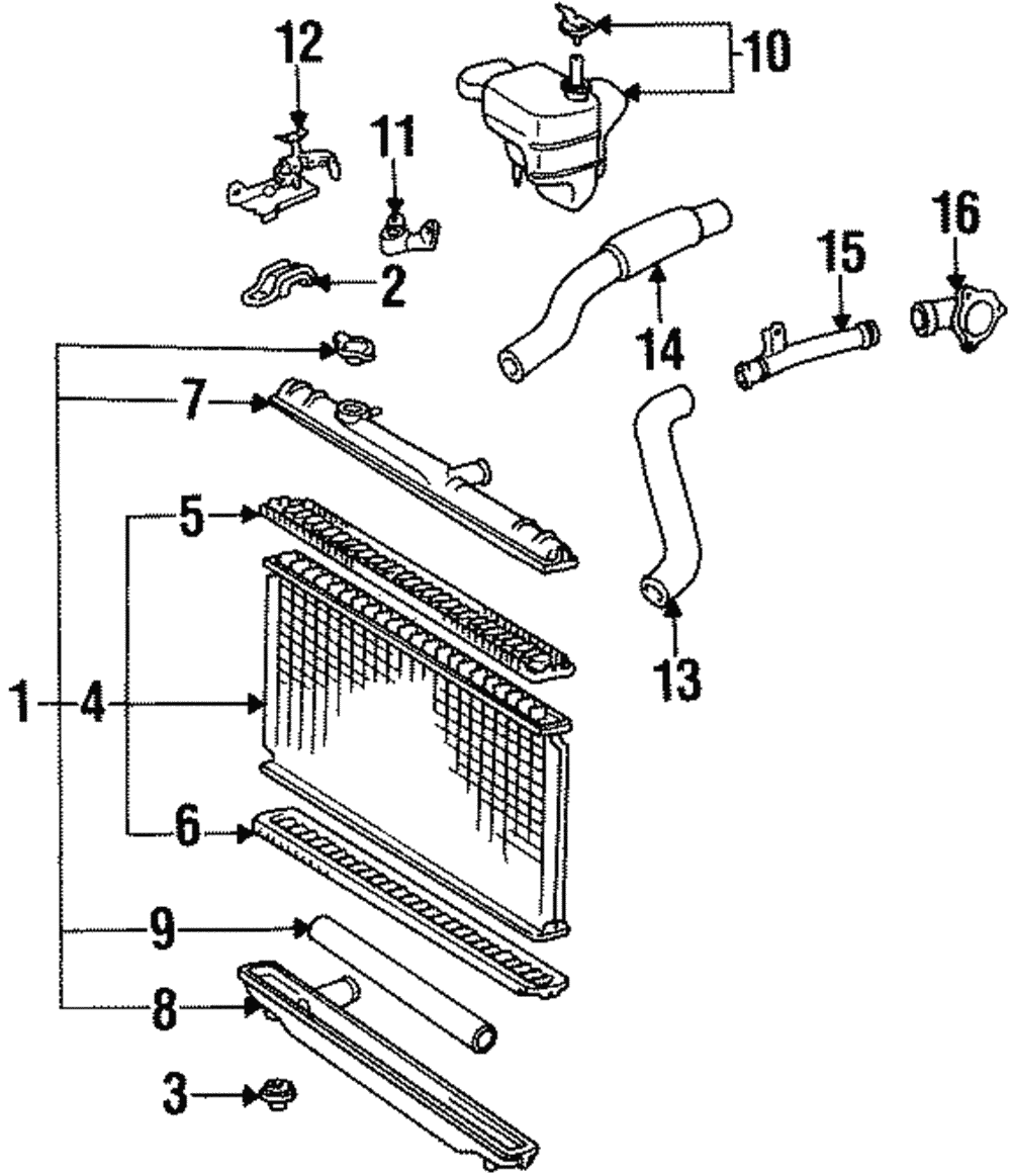 Radiator Assembly - Toyota (16410-AZ033)