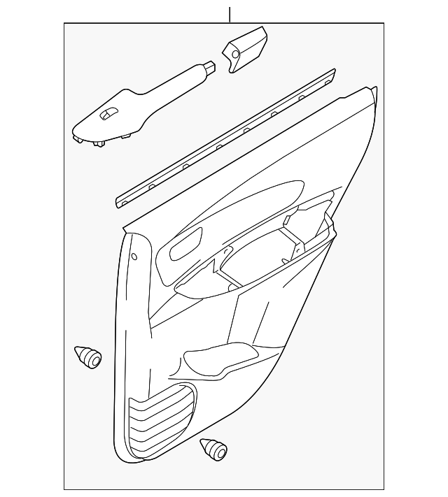 2005 Hyundai Tucson Door Trim Panel 833022E010QI OEM Parts Online