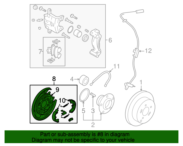 20052010 Kia Sportage Parking Brake Assembly 58270 2E300 OEM Parts