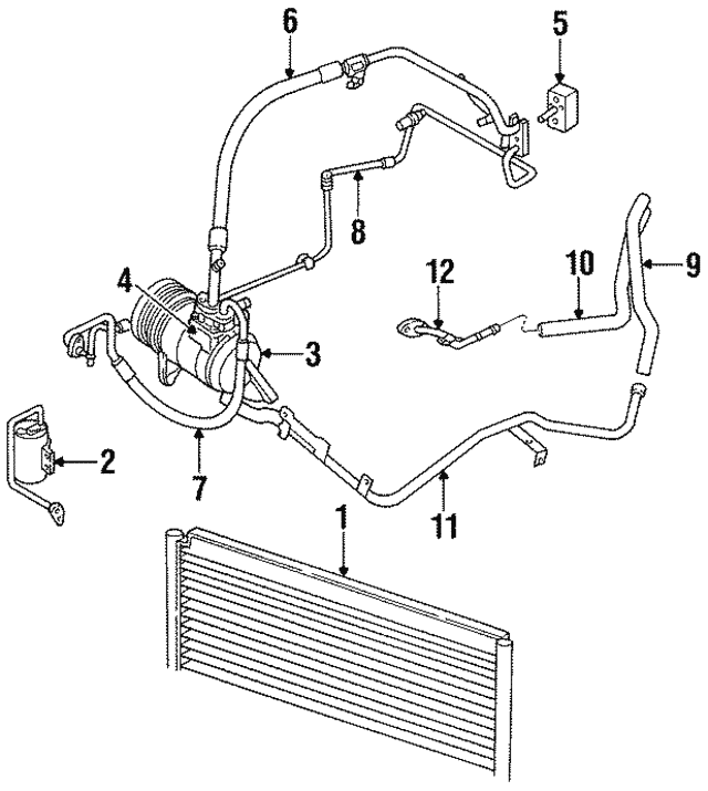 A/C Refrigerant Liquid Hose Mopar (4796561) Mopar Parts