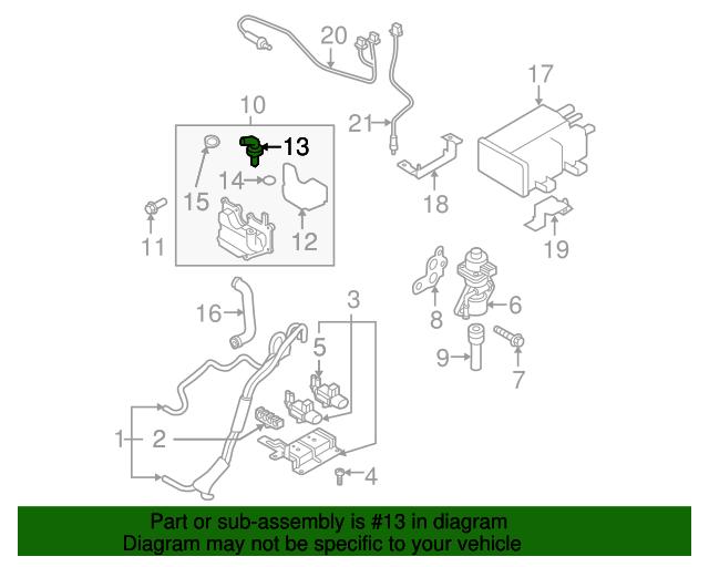 20032015 Mazda PCV Valve L35613890 QuirkParts