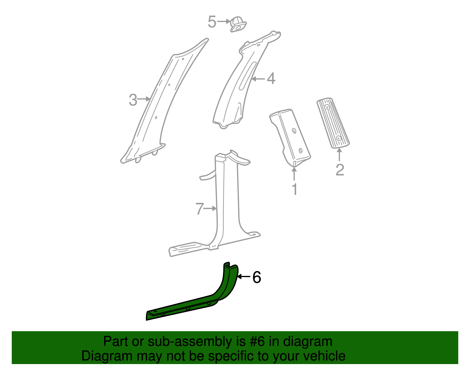 Scuff Plate - Ford (YF1Z-5413208-AAB)