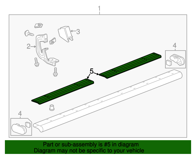 20072013 GM OEM NEW 201013 GM Cadillac Chevrolet GMC Running Board