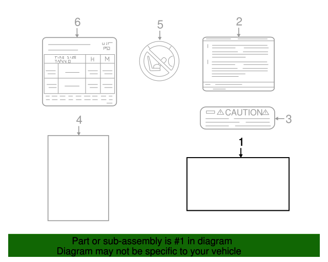 2015 Chevrolet City Express Vehicle Emission Control Information Label