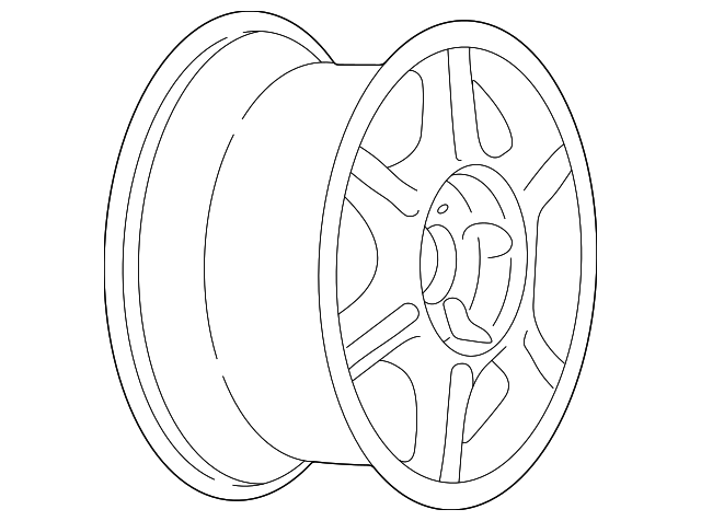 Polished 16x6.5 Aluminum Wheel - GM (9595078)