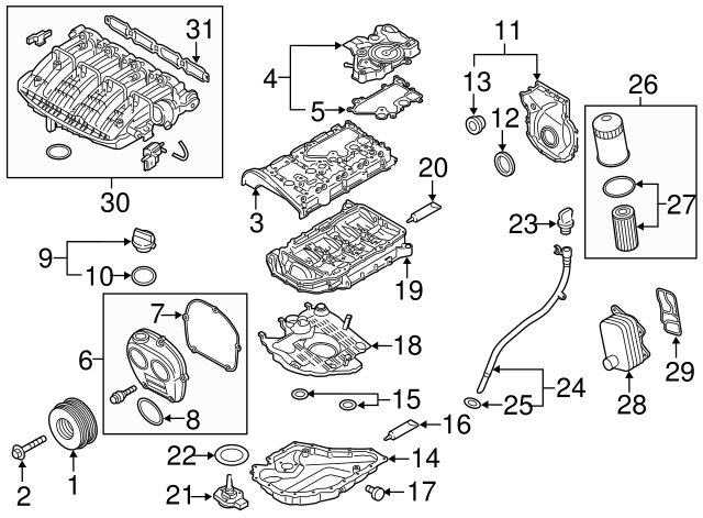 2020-2021 Volkswagen Atlas Vibration Damper Bolt WHT-009-475 | vwpartscente