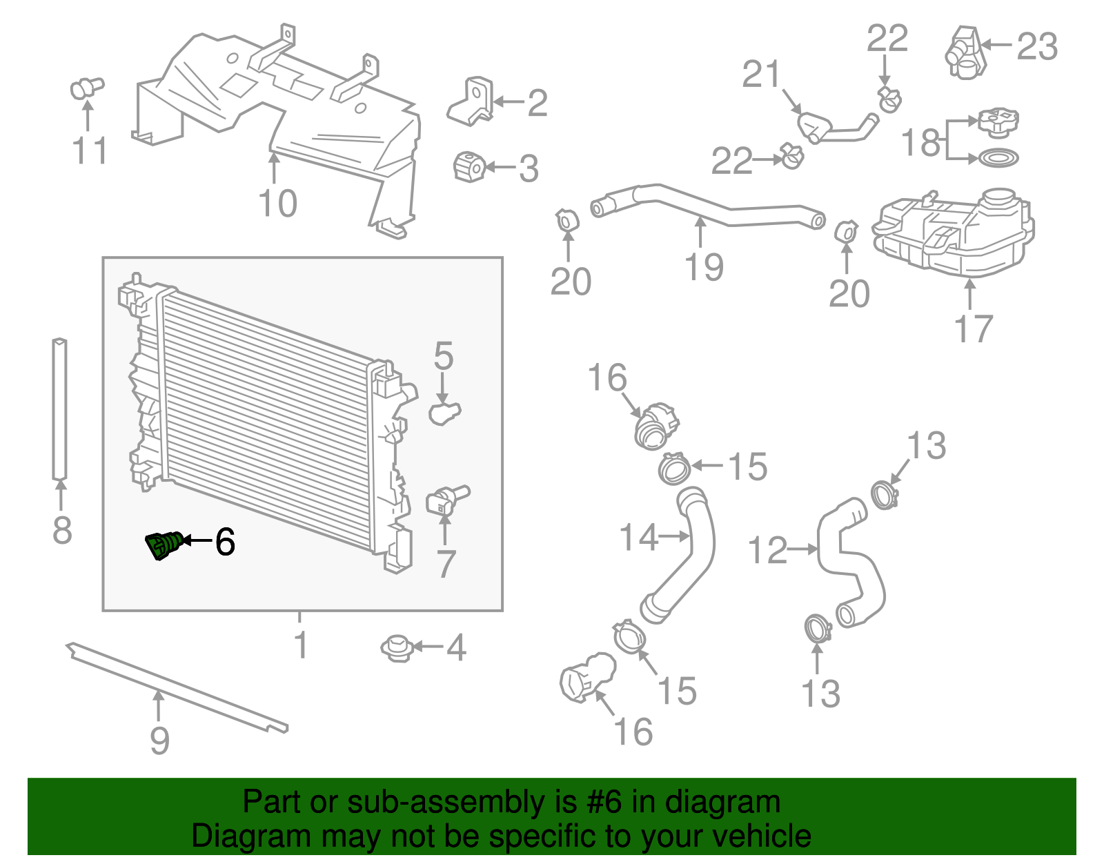 Radiator Drain Petcock - GM (95018158)