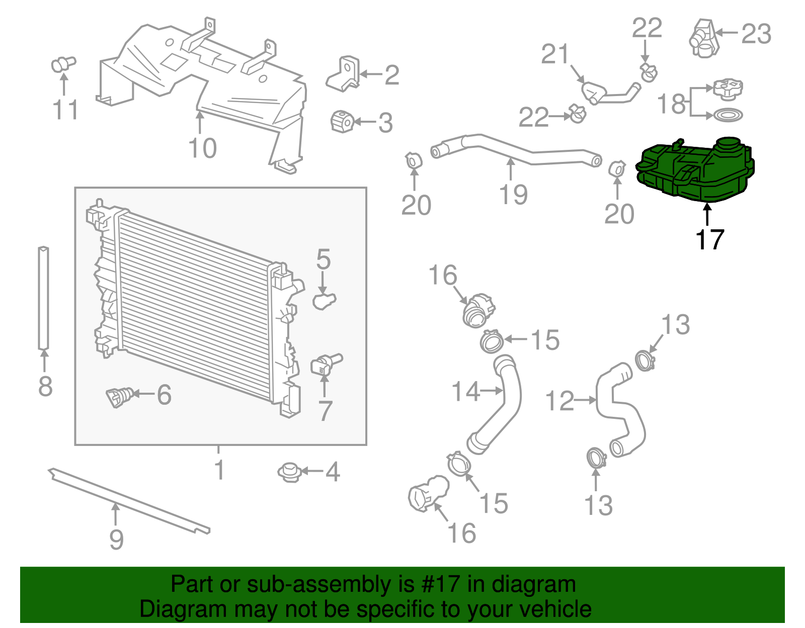 Radiator Surge Tank - GM (95269001)